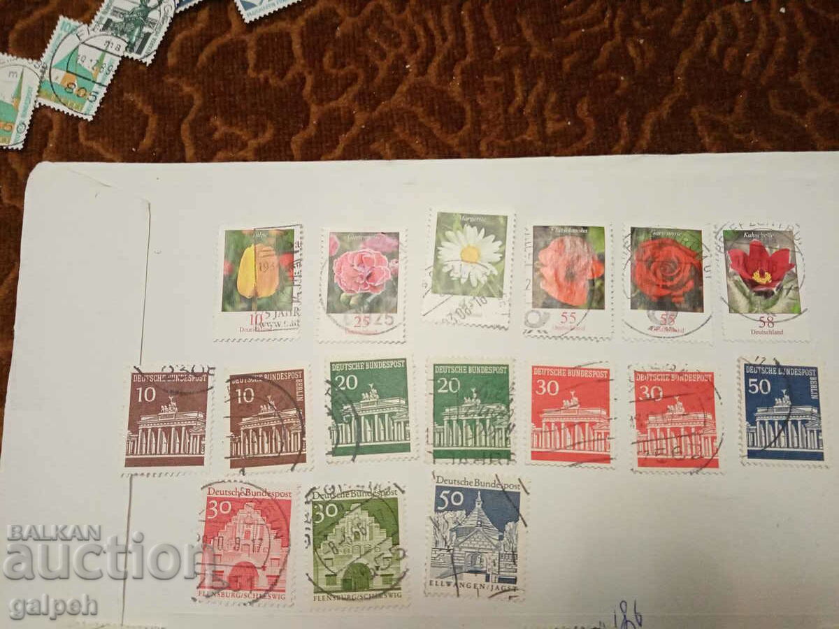 POSTAGE STAMPS - GERMANY - 50+ pcs. with price 2.50 BGN | € 1.28 POSTAGE STAMPS - GERMANY - 50+ pcs. with price 2.50 BGN | € 1.28
