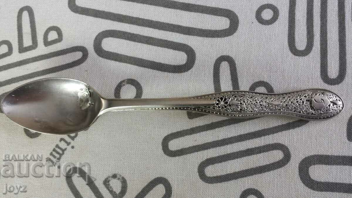 1920s SILVER SPOON FILIGREE WITH MONORAM/ SAMPLE 900 1920s SILVER SPOON FILIGREE WITH MONORAM/ SAMPLE 900