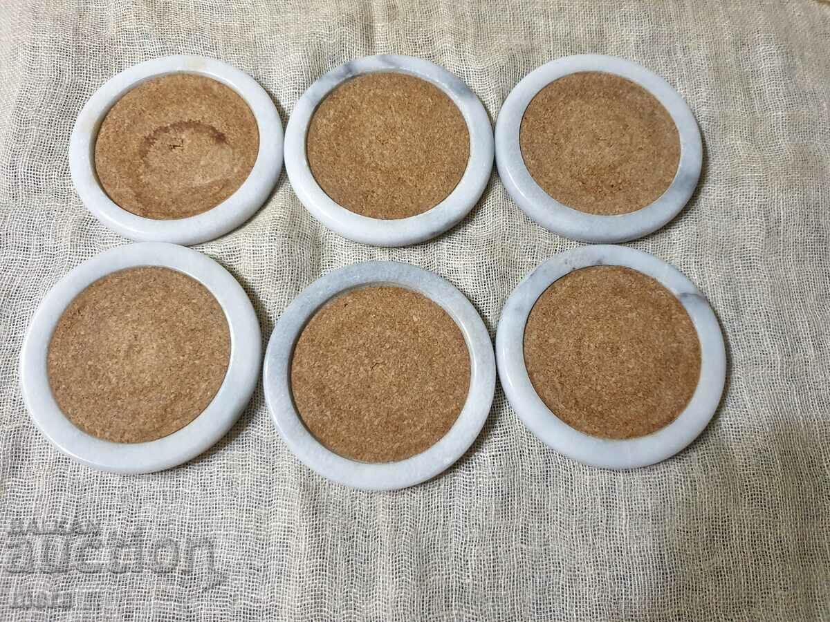 Marble thermal pads with cork