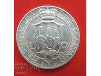 10 Pounds 1931 R San Marino Silver QUALITY