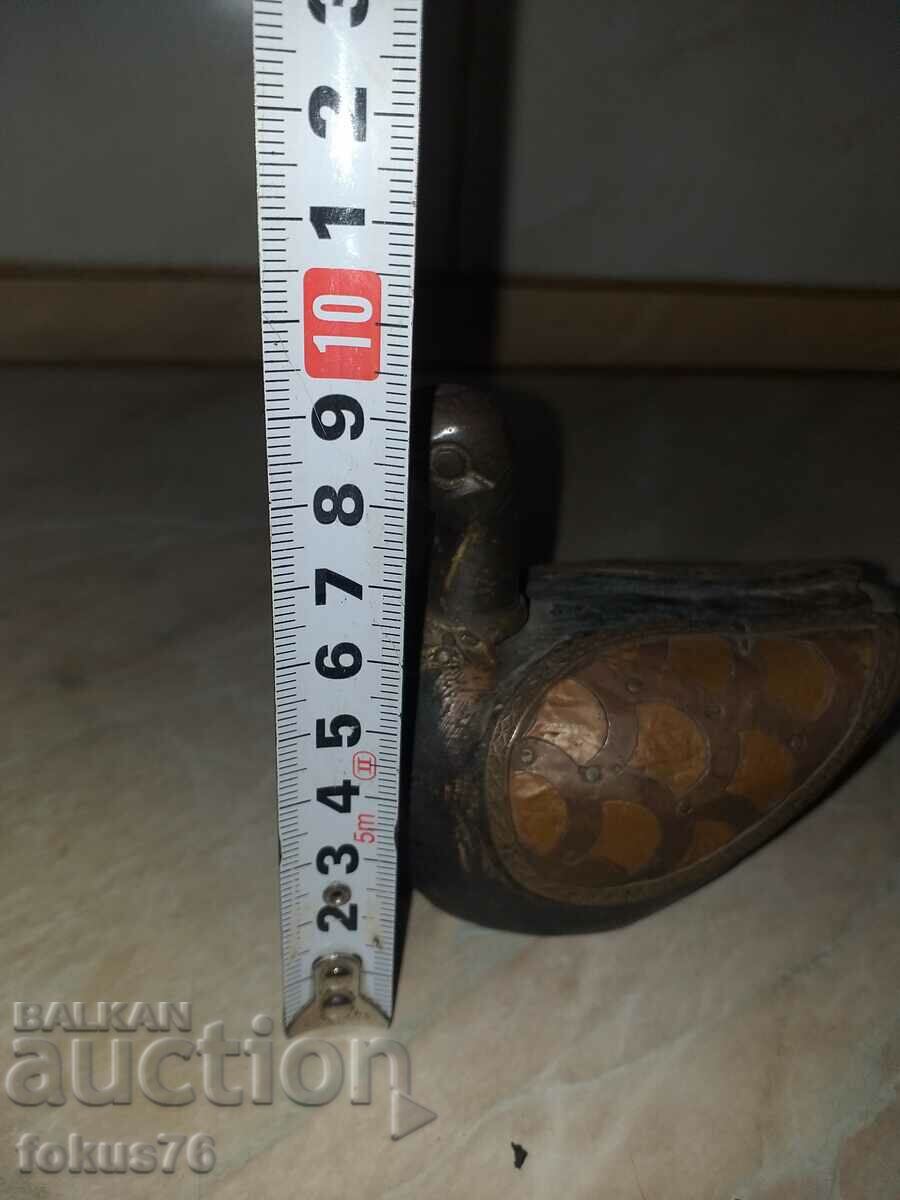 Unique wooden duck duck with brass fittings - 5 Unique wooden duck duck with brass fittings - 5