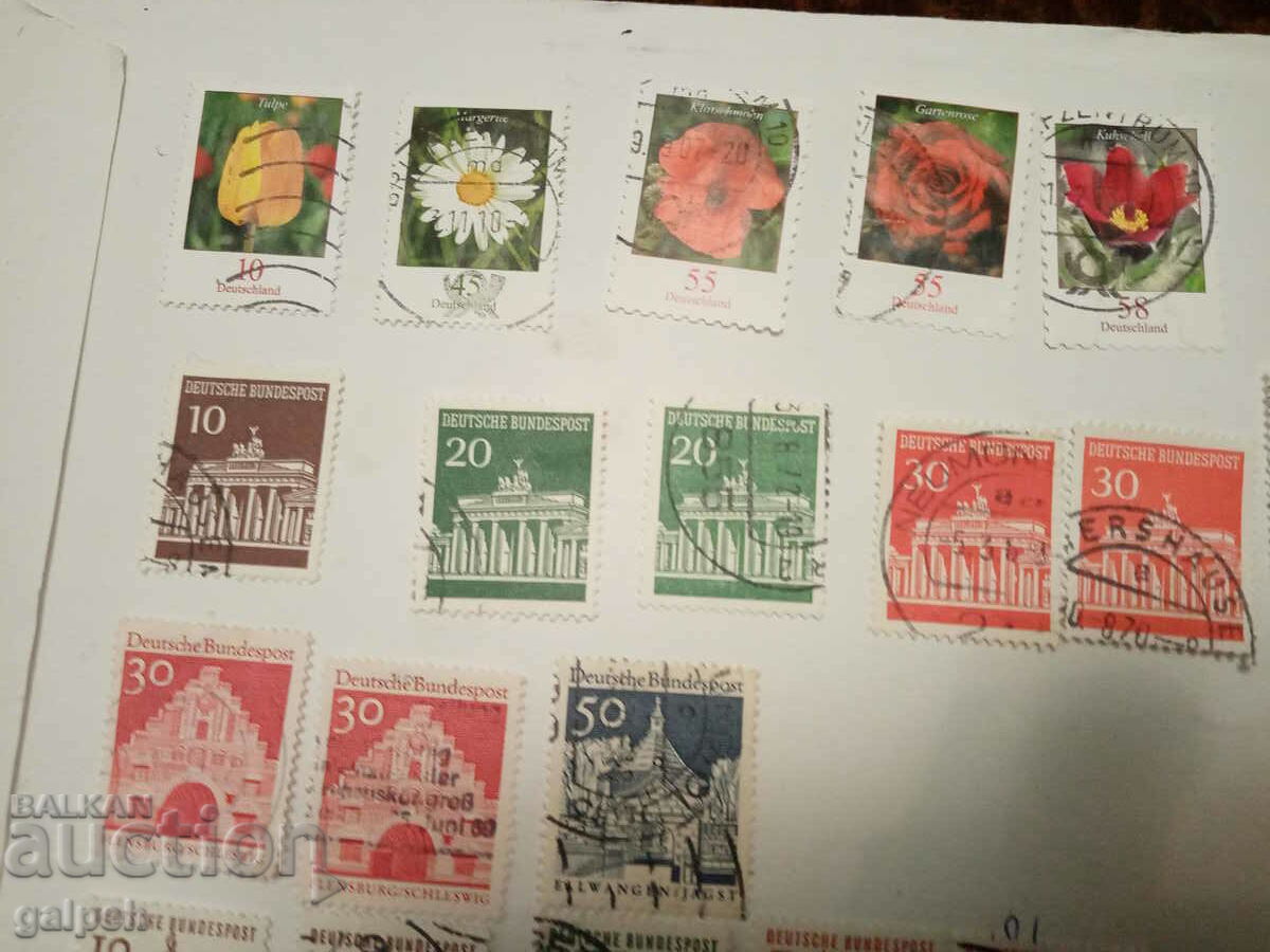 POSTAGE STAMPS - GERMANY - 50+ pcs. with price 2.50 BGN | € 1.28 POSTAGE STAMPS - GERMANY - 50+ pcs. with price 2.50 BGN | € 1.28