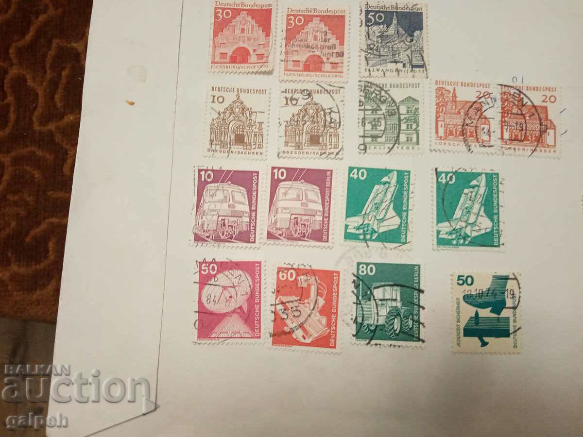 Auction POSTAGE STAMPS - GERMANY - 50+ pcs. Auction POSTAGE STAMPS - GERMANY - 50+ pcs.