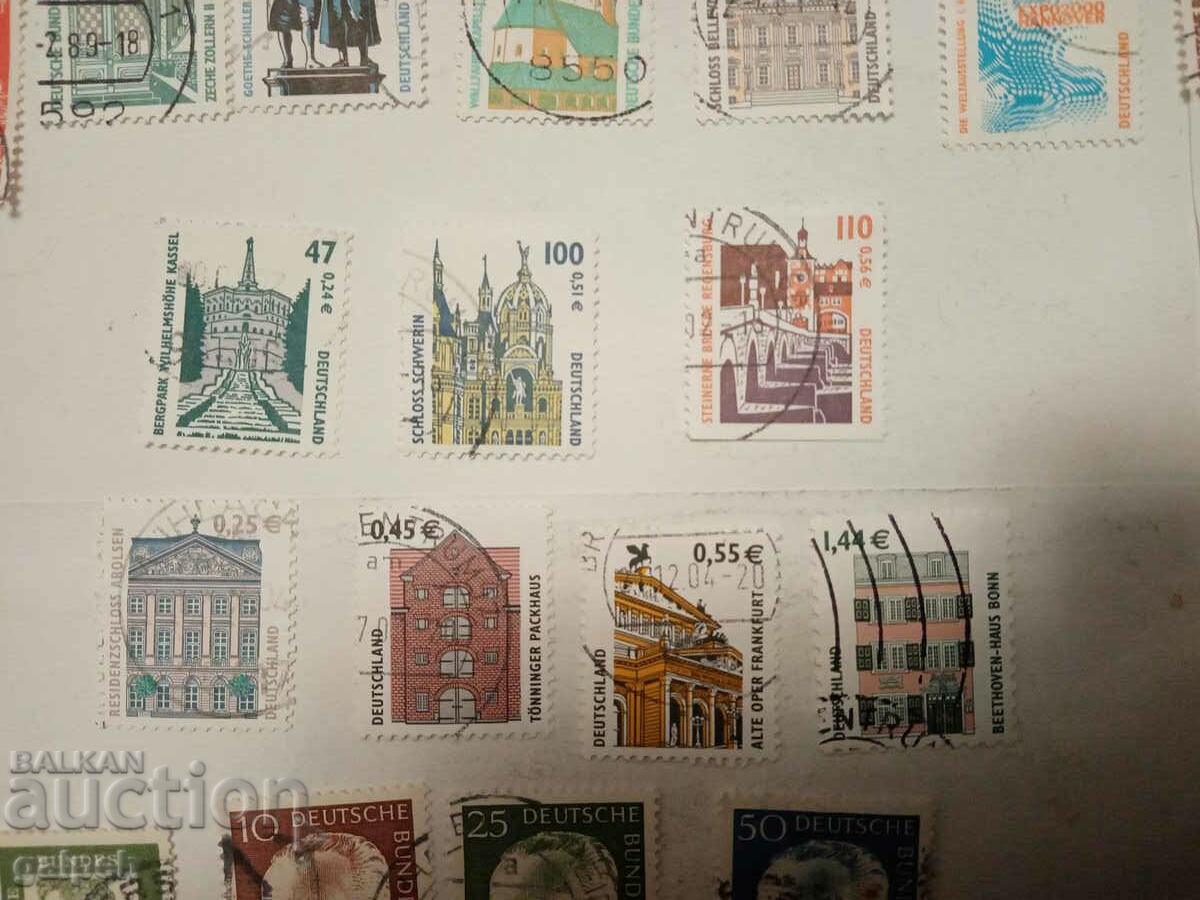 POSTAGE STAMPS - GERMANY - 50+ pcs. - 5 POSTAGE STAMPS - GERMANY - 50+ pcs. - 5