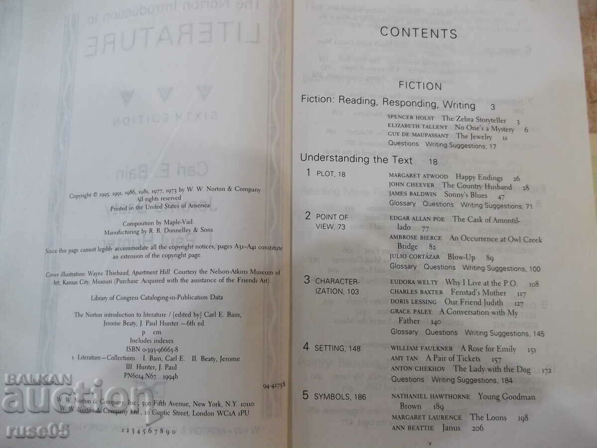 Book "THE NORTON INTRODUCTION TO LITERATURE-C.BAIN"-2224 pages with price 10.00 BGN | € 5.11 Book "THE NORTON INTRODUCTION TO LITERATURE-C.BAIN"-2224 pages with price 10.00 BGN | € 5.11
