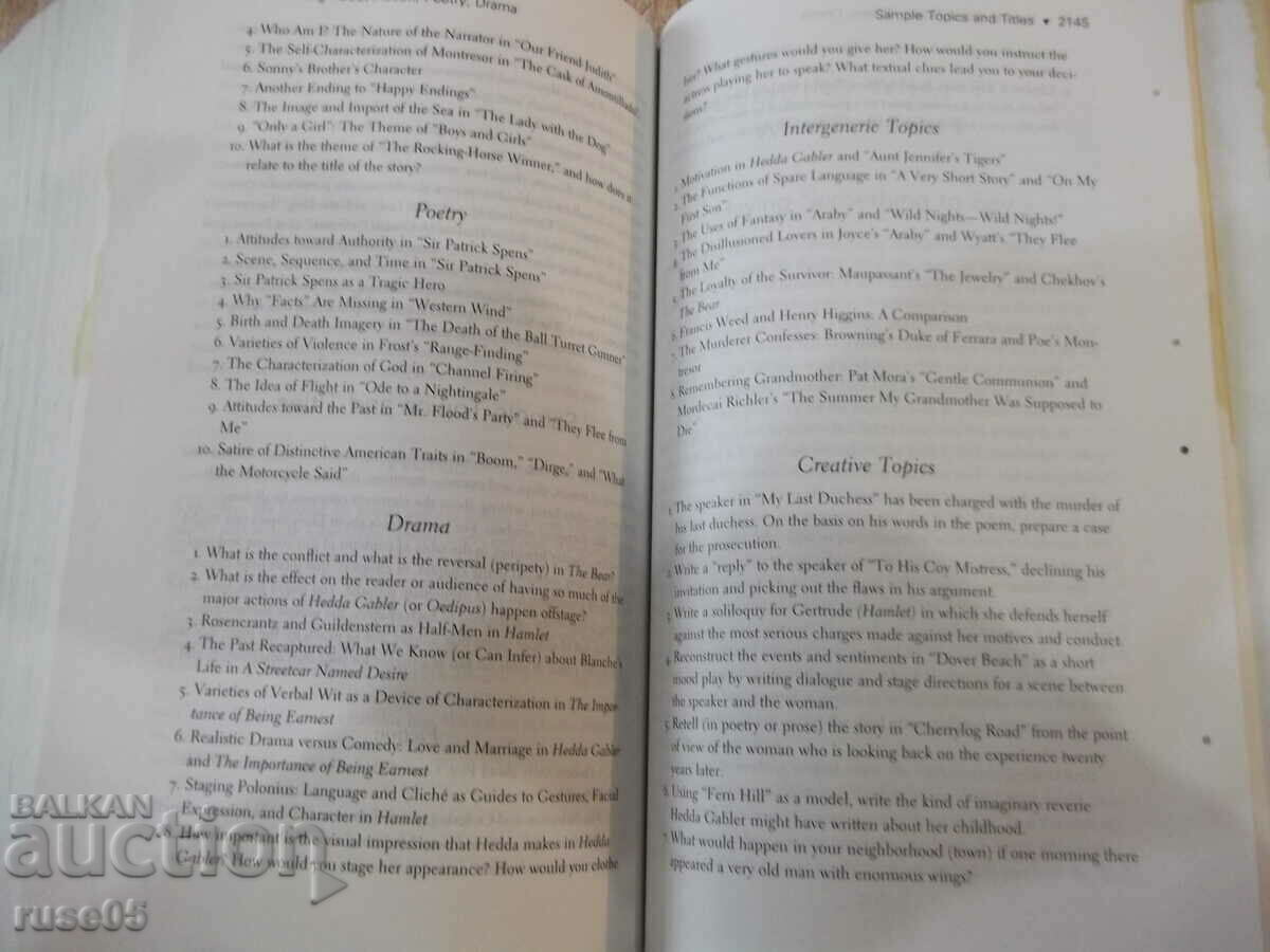 Book "THE NORTON INTRODUCTION TO LITERATURE-C.BAIN"-2224 pages - 6 Book "THE NORTON INTRODUCTION TO LITERATURE-C.BAIN"-2224 pages - 6