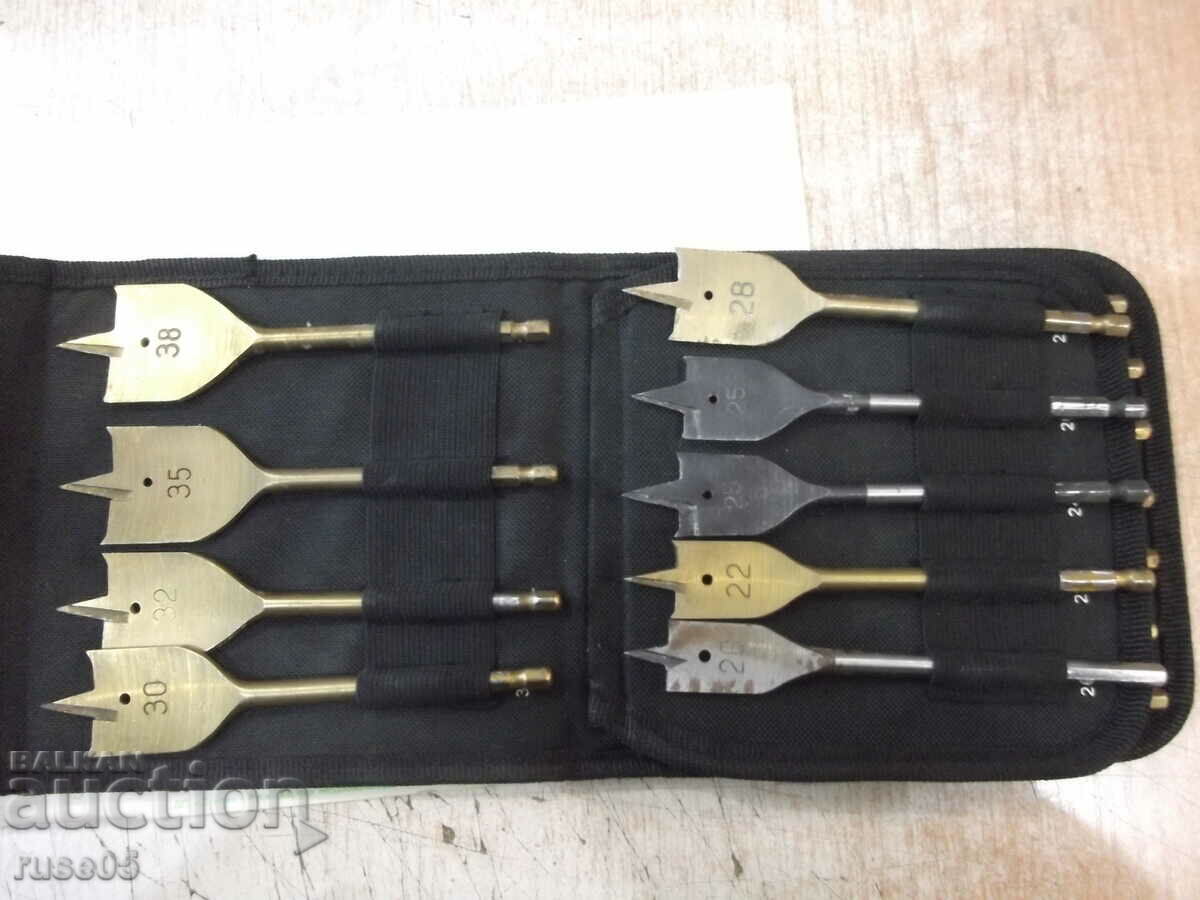 Drills "ITS - 6-38mm, 16 pcs." set of flats for wood with price 35.00 BGN | € 17.90 Drills "ITS - 6-38mm, 16 pcs." set of flats for wood with price 35.00 BGN | € 17.90