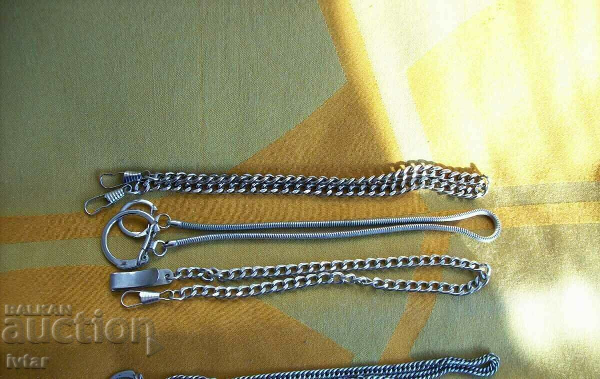 Лот синджири за джобни часовници, ланец, кюстек с цена € 24.00 | 46.94 лв.