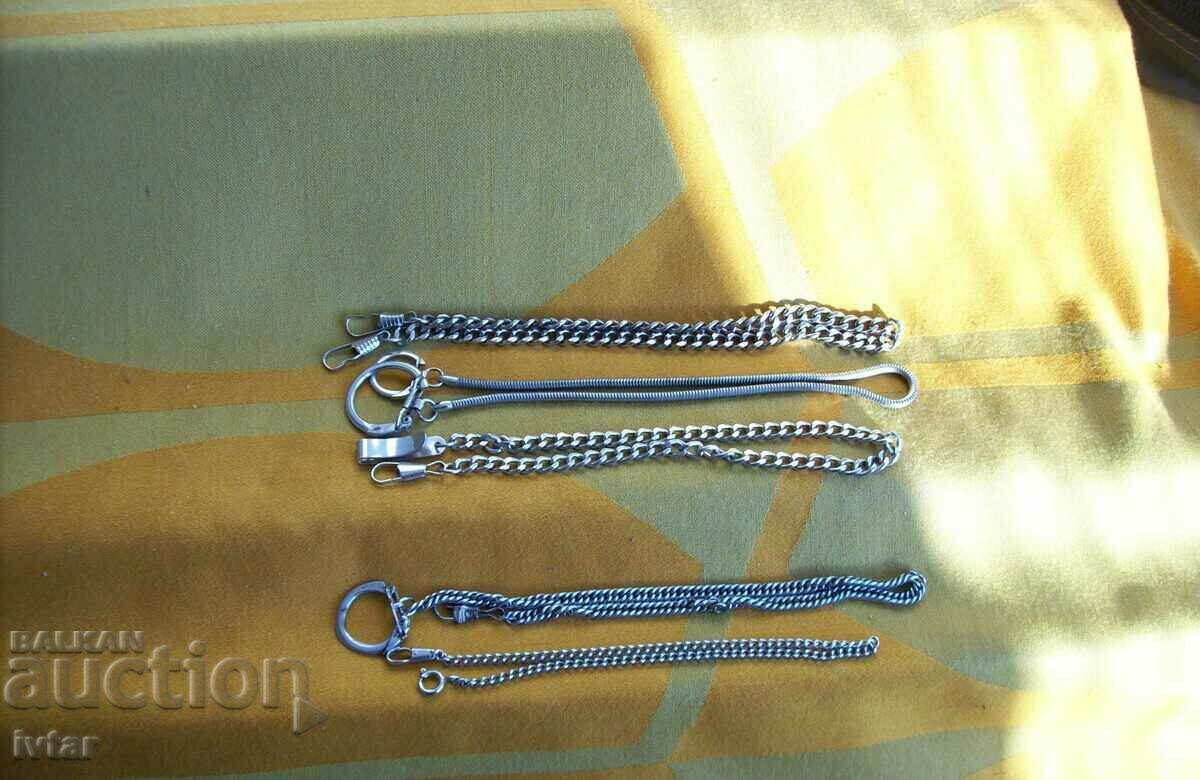Lot of pocket watch chains, chain, custec