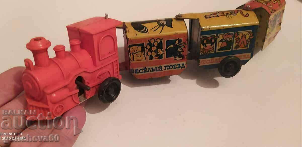 Аукцион Механично ламаринено влакче,локомотив ЛЗМ/СССР/Рядкост!