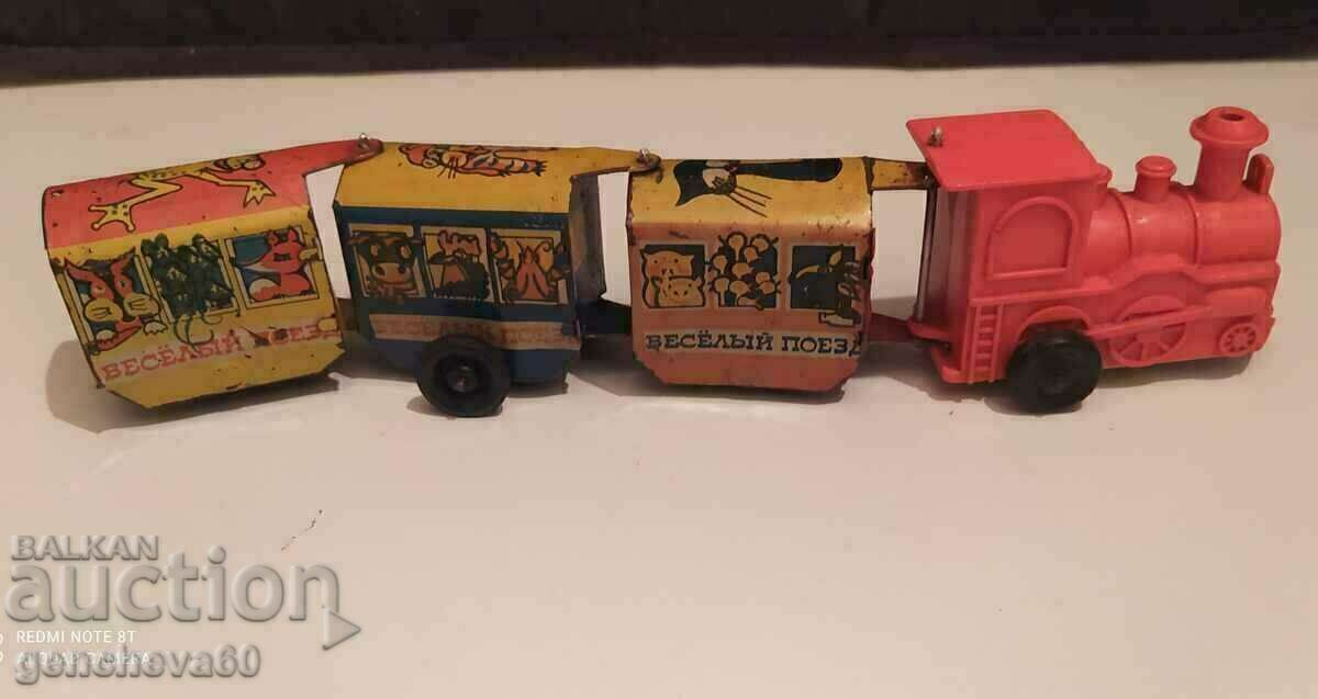 Mechanical tin train, locomotive LZM/USSR/Rarity! - 5 Mechanical tin train, locomotive LZM/USSR/Rarity! - 5