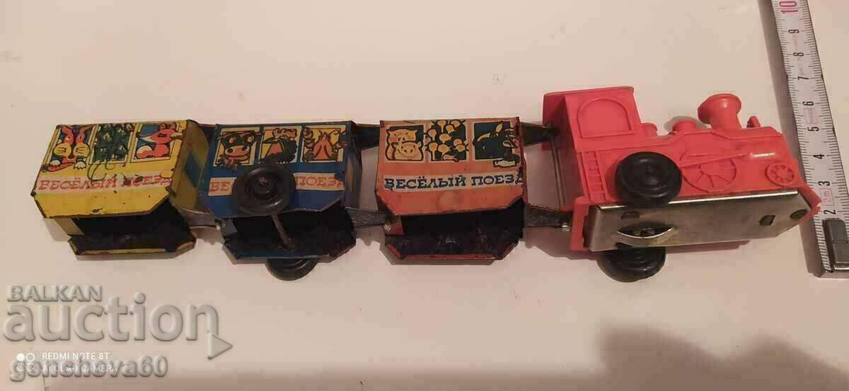 Tren metalic mecanic, locomotivă LZM/URSS/Raritate! - 6