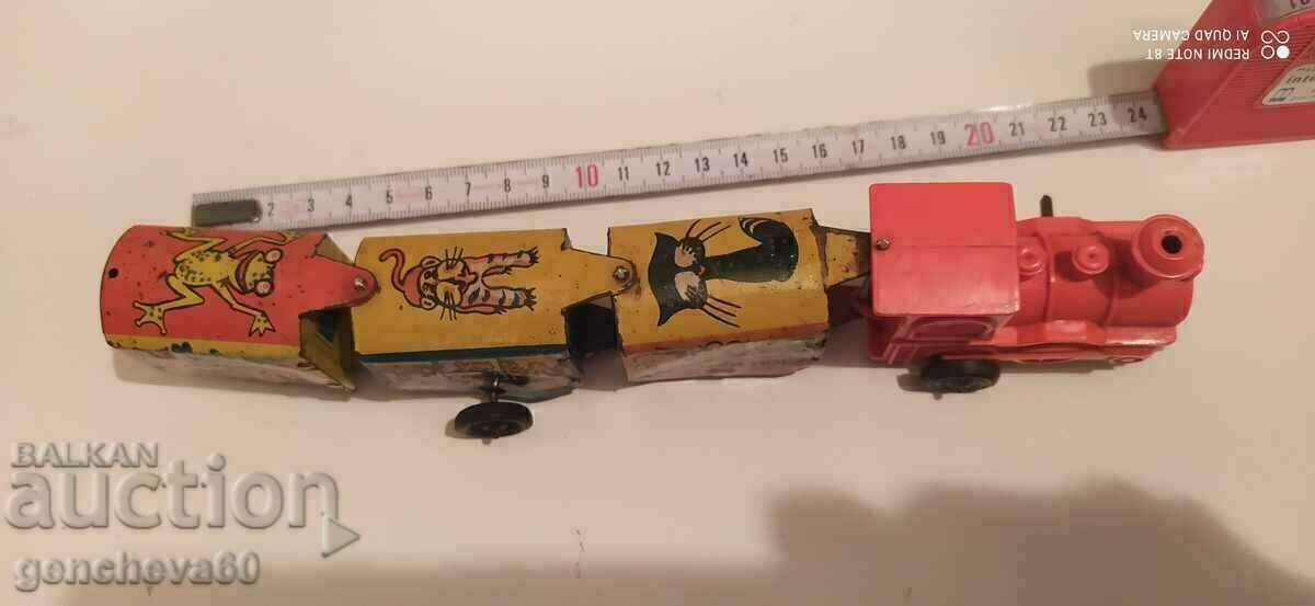 Mechanical tin train, locomotive LZM/USSR/Rarity! - 7 Mechanical tin train, locomotive LZM/USSR/Rarity! - 7