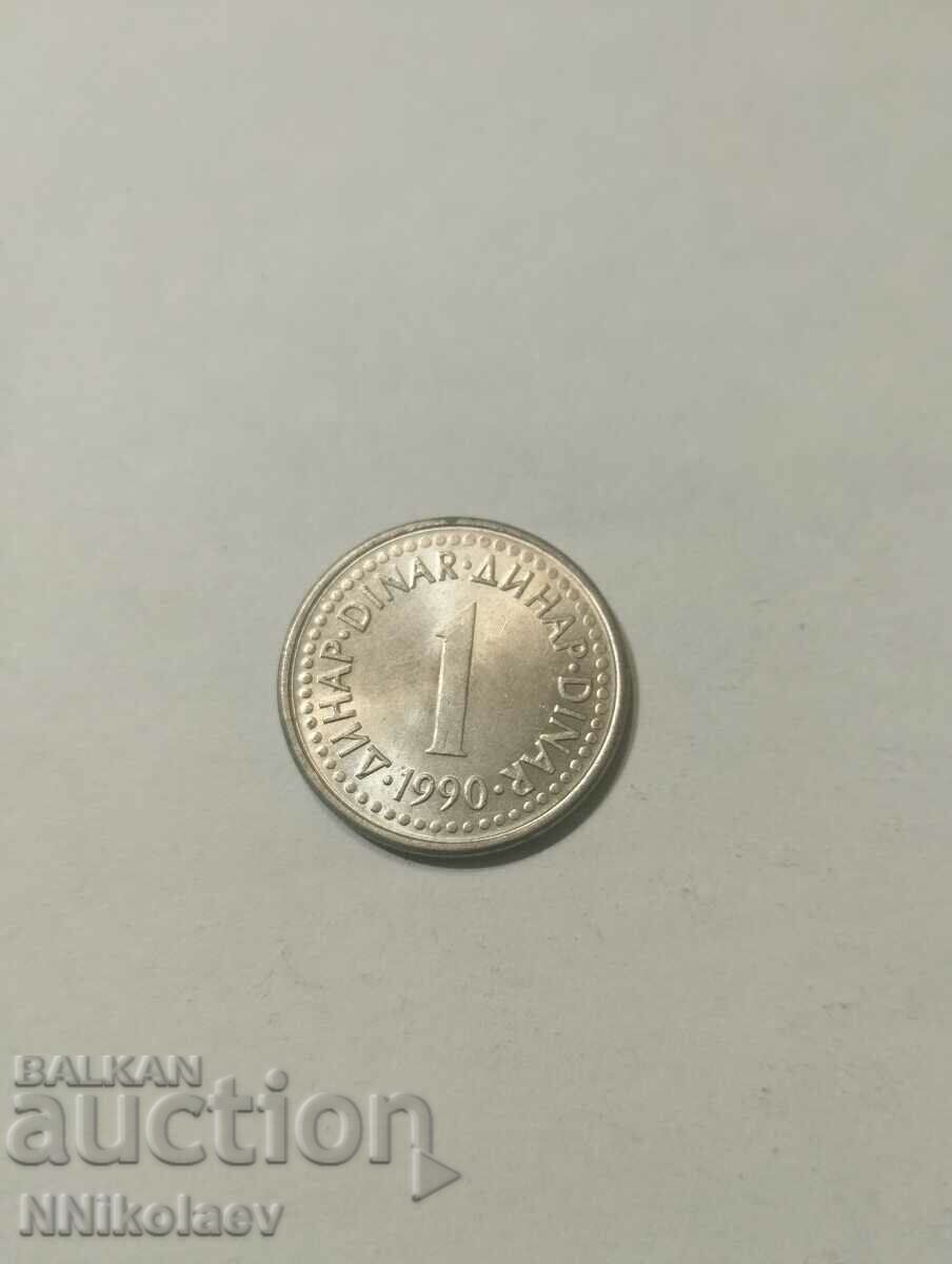Iugoslavia 1 dinar 1990