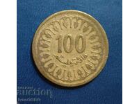 100 de centi 1983 Tunisia, monedă arabă