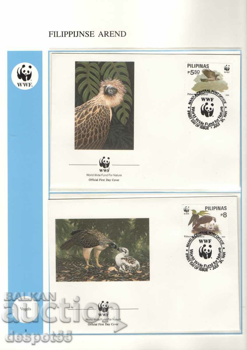 1991. Philippines. Endangered Species - Philippine Eagle. 4 envelopes. with price 7.50 BGN | € 3.83 1991. Philippines. Endangered Species - Philippine Eagle. 4 envelopes. with price 7.50 BGN | € 3.83