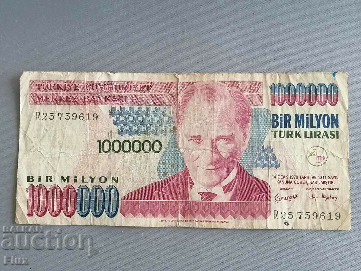 Bancnota - Turcia - 1.000.000 lire | 1970