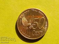 50 euro - cent 2002 Marea Britanie Proof