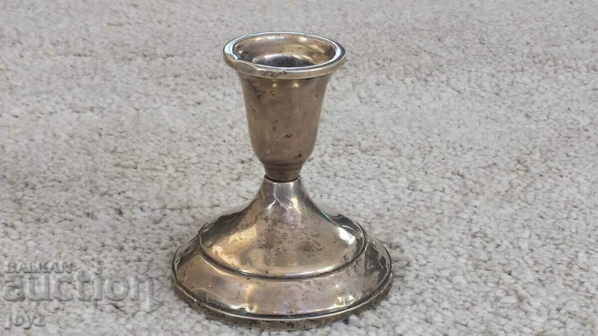 SILVER CANDLESTICK Weighted & Reinforced /SAMPLE 925 - 7 SILVER CANDLESTICK Weighted & Reinforced /SAMPLE 925 - 7