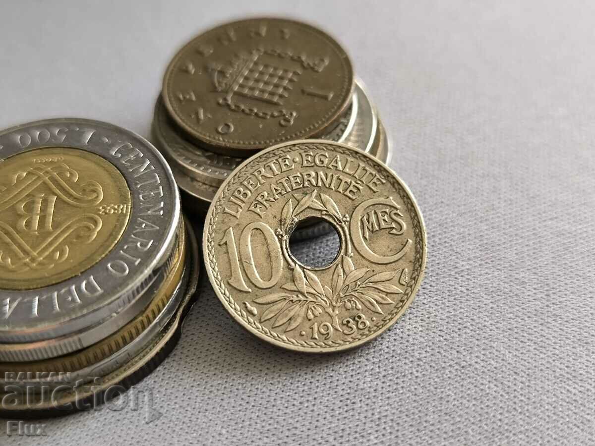 Monedă - Franța - 10 centimes | 1938