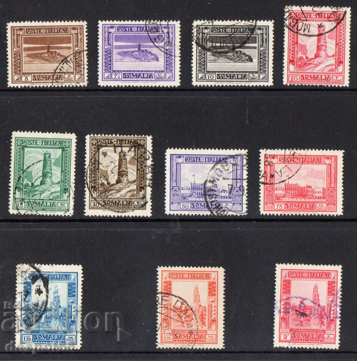 1932-38. Ιταλ. Σομαλιλάνδη. Τοπικά μοτίβα.