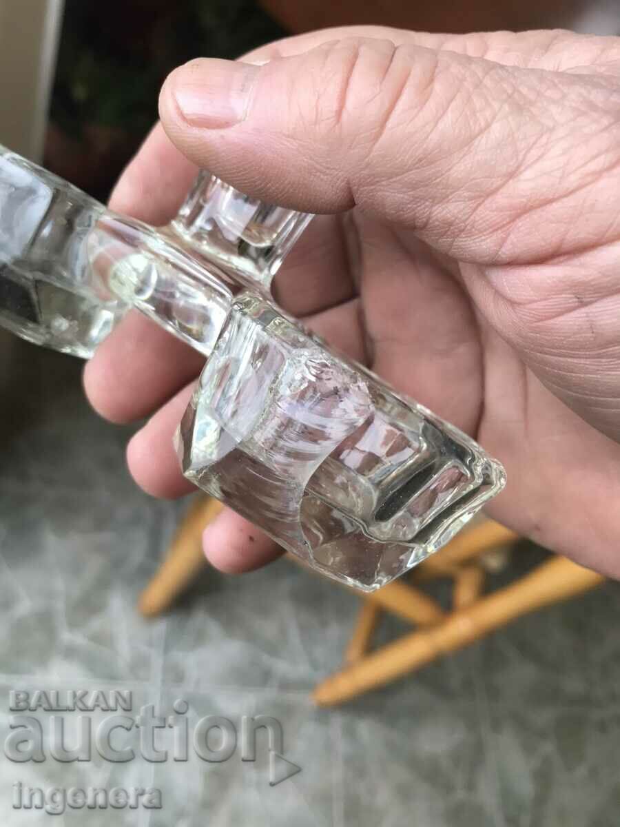 SALT GLASS THICK RELIEF ANTIQUE - 6 SALT GLASS THICK RELIEF ANTIQUE - 6