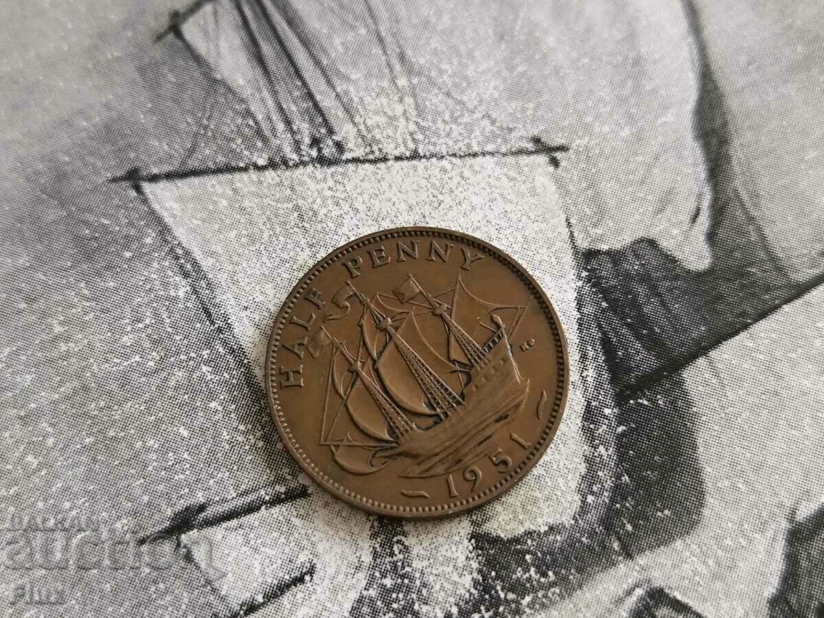 Coin - Great Britain - 1/2 (half) penny | 1951