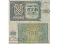 Хърватия 100 куна 1941 година банкнота #5319