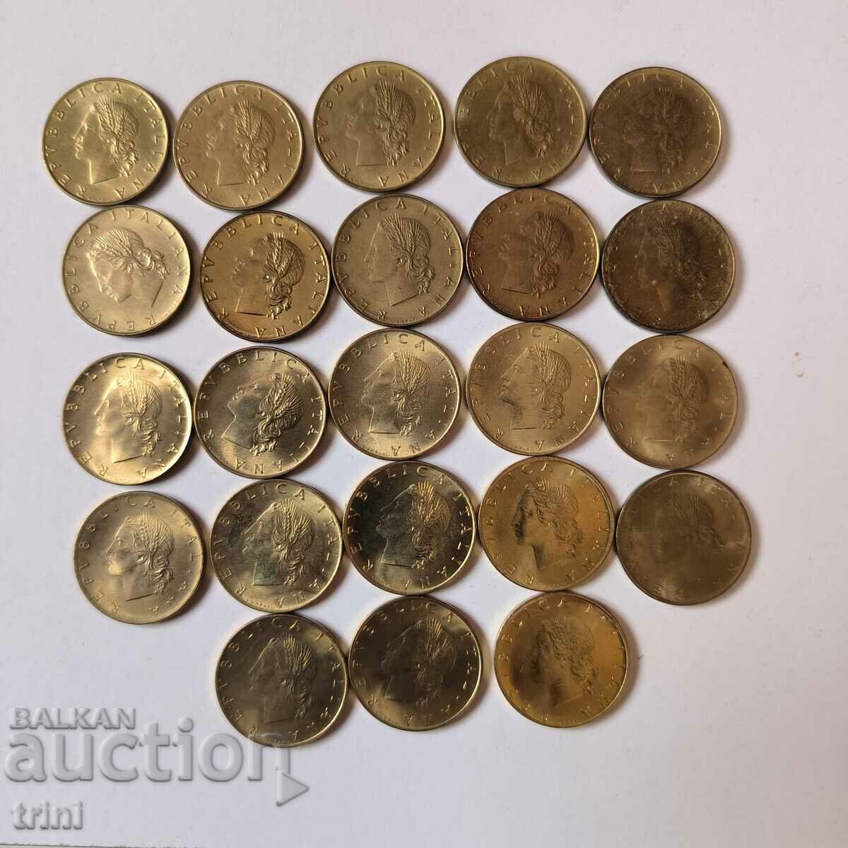 Italy lot 20 lira 1970 - 1993 year, 23 pieces a11 with price 35.00 BGN | € 17.90 Italy lot 20 lira 1970 - 1993 year, 23 pieces a11 with price 35.00 BGN | € 17.90