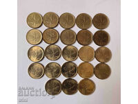 Italia lot 20 lire 1970 - 1993 an, 23 bucati a11