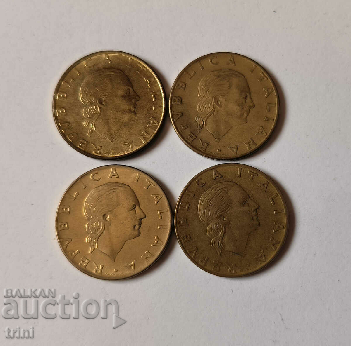 Italy lot 200 lira 1977 - 1980 year a9 with price 3.00 BGN | € 1.53 Italy lot 200 lira 1977 - 1980 year a9 with price 3.00 BGN | € 1.53