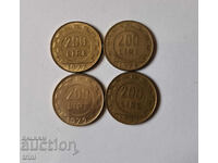 Italy lot 200 lira 1977 - 1980 year a9