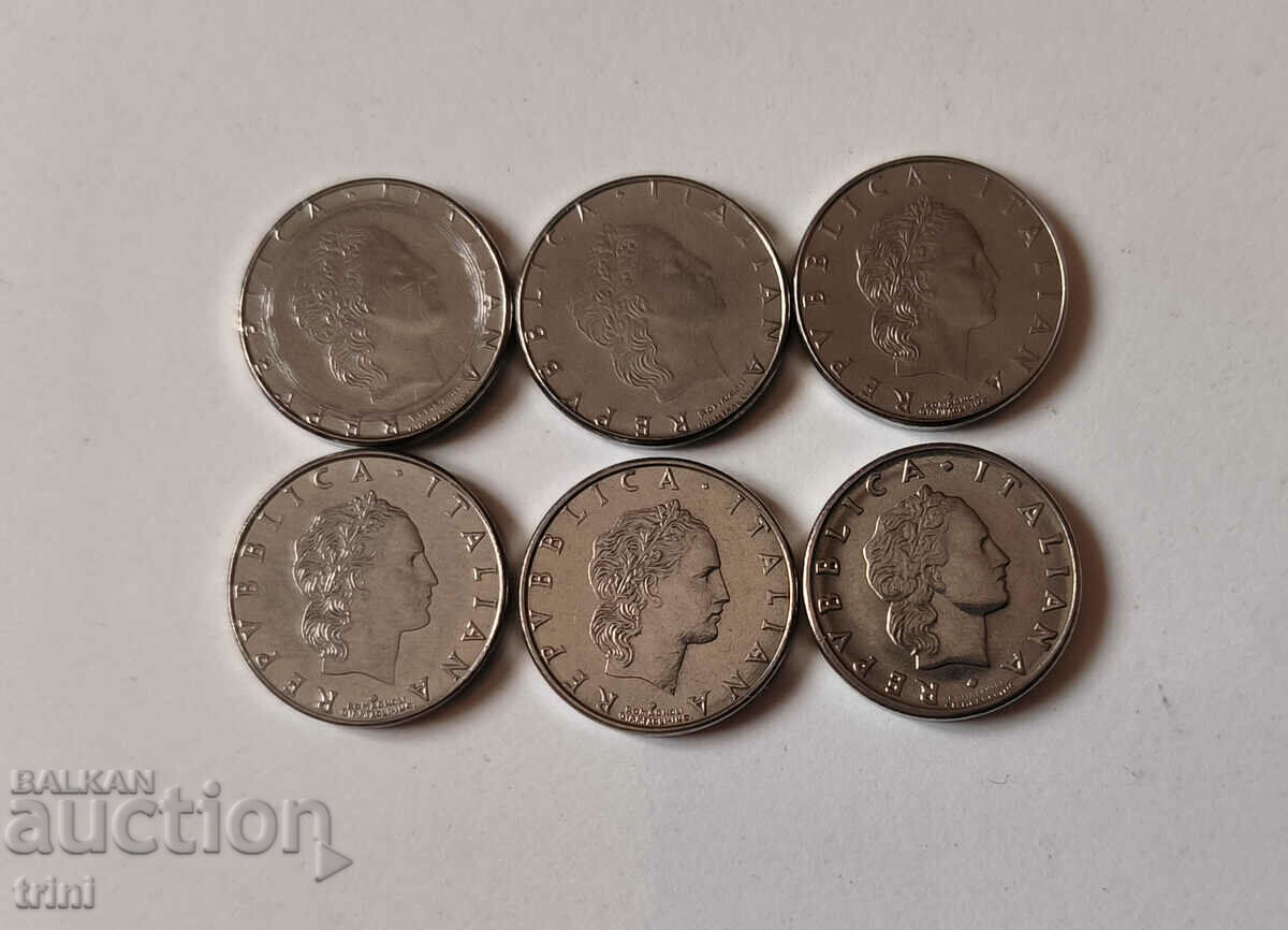 Italy lot 50 lira 1990 - 1995 year a10 with price 4.00 BGN | € 2.05 Italy lot 50 lira 1990 - 1995 year a10 with price 4.00 BGN | € 2.05