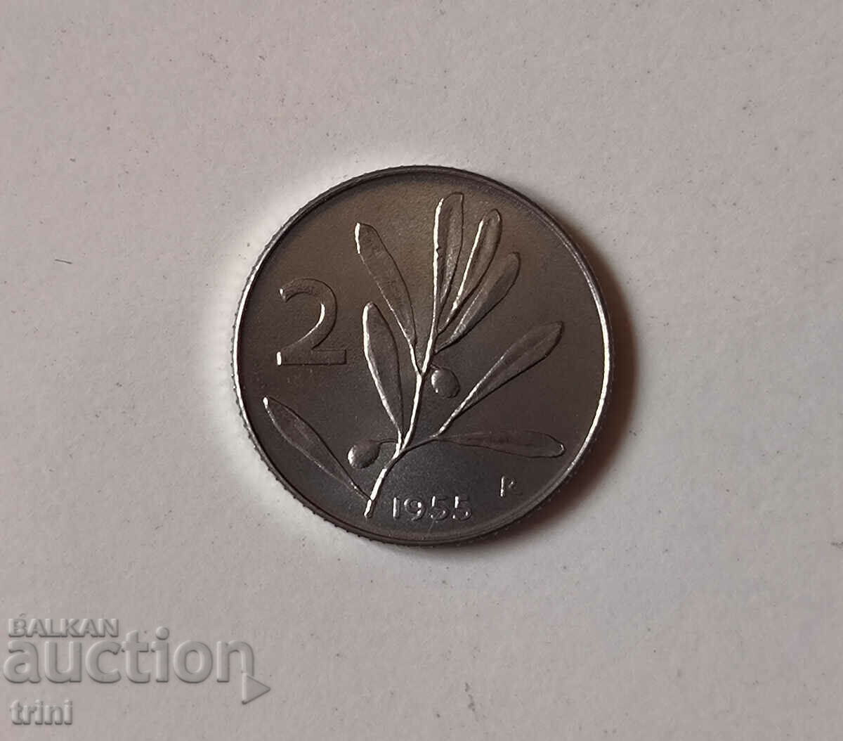 Italy 2 lira 1955 year g104
