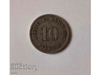 Γερμανία 10 pfennig 1907 έτος Α - Βερολίνο g109