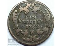 Austria 1 Kreutzer 1762 K Maria Theresia 11.12y 26mm