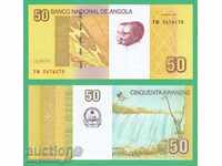 (¯`'•.¸ ANGOLA 50 Kwanzaas 2012 UNC ¸.•'´¯)