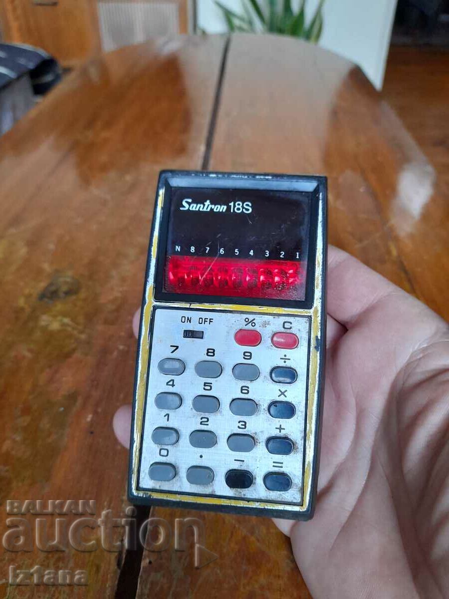 Old Santron 18S calculator with price 20.00 BGN | € 10.23 Old Santron 18S calculator with price 20.00 BGN | € 10.23