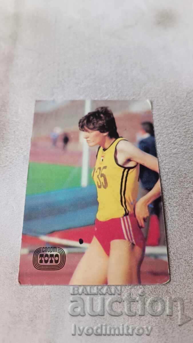 Ημερολόγιο 30 χρόνια Βουλγαρικός αθλητικός αθροιστής 1987