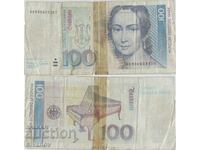 Германия 100 марки 1993 година фалшива банкнота #5346