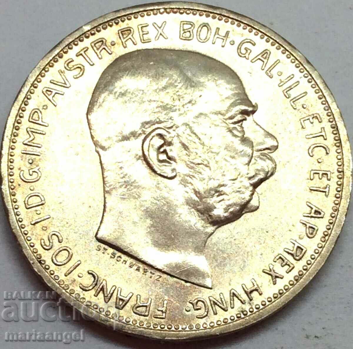 Austria 2 coroane 1912 Franz Joseph Patină de argint