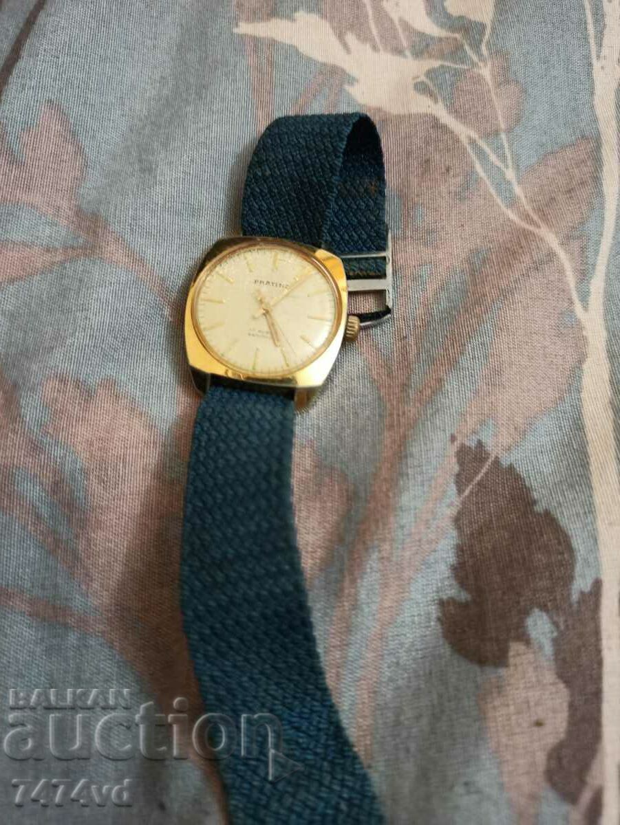 PRATINA GOLD MEN'S WATCH 17 STONE - 6 PRATINA GOLD MEN'S WATCH 17 STONE - 6