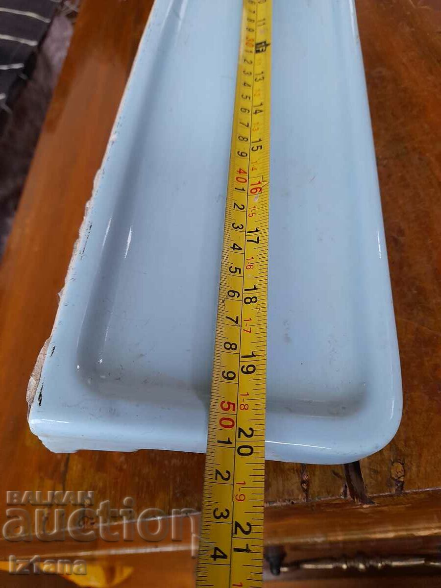 Old earthenware shelf, shelf, bathroom shelf - 6