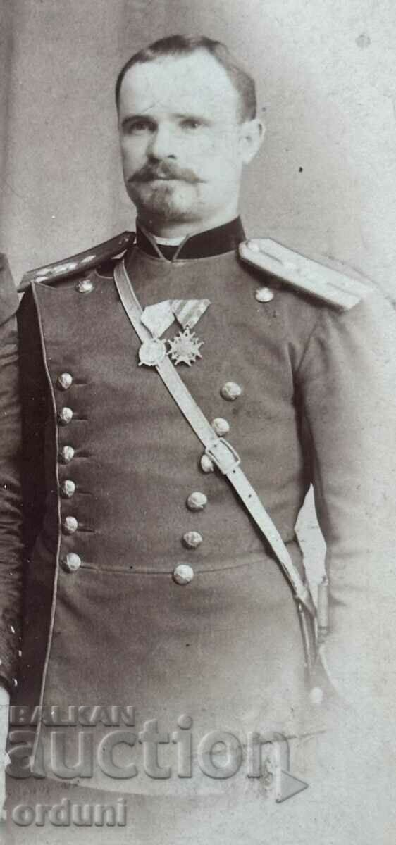 3975 Principality of Bulgaria officer Kableshkov Plovdiv around 1895 with price 60.00 BGN | € 30.68 3975 Principality of Bulgaria officer Kableshkov Plovdiv around 1895 with price 60.00 BGN | € 30.68