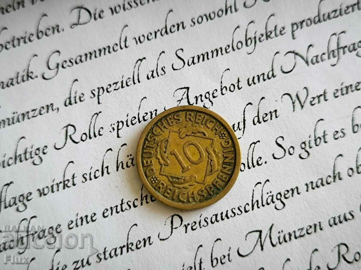 Κέρμα Ράιχ - Γερμανία - 10 Pfennig | 1930; Σειρά Α