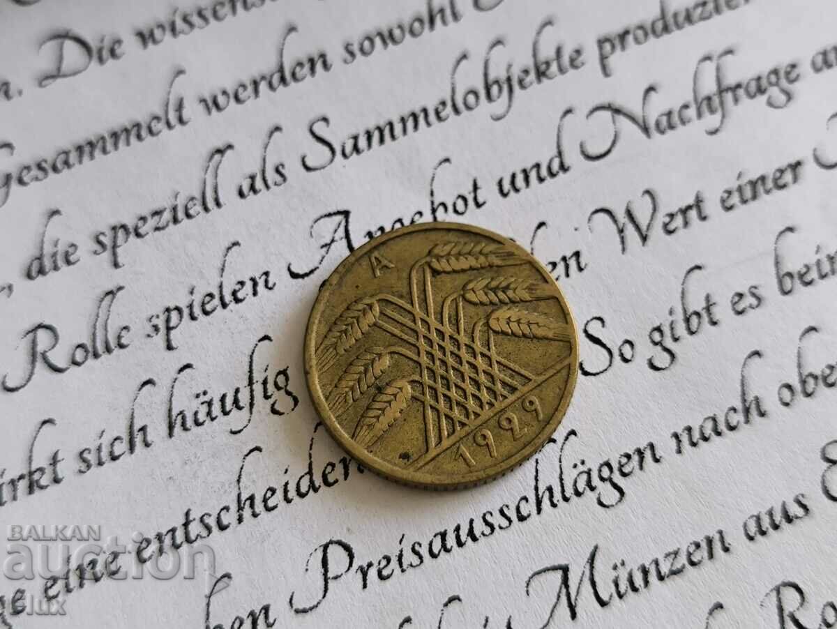 Reich Coin - Germany - 10 Pfennig | 1929; Series A with price 4.00 BGN | € 2.05 Reich Coin - Germany - 10 Pfennig | 1929; Series A with price 4.00 BGN | € 2.05