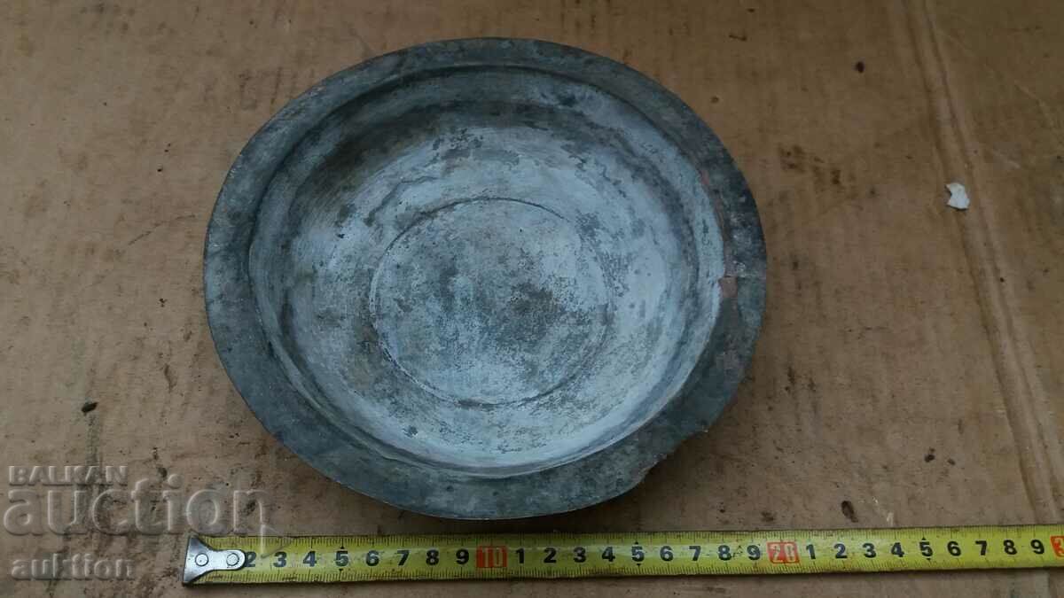 FORGED RENAISSANCE COPPER PLATE, BOWL, PAN - 5