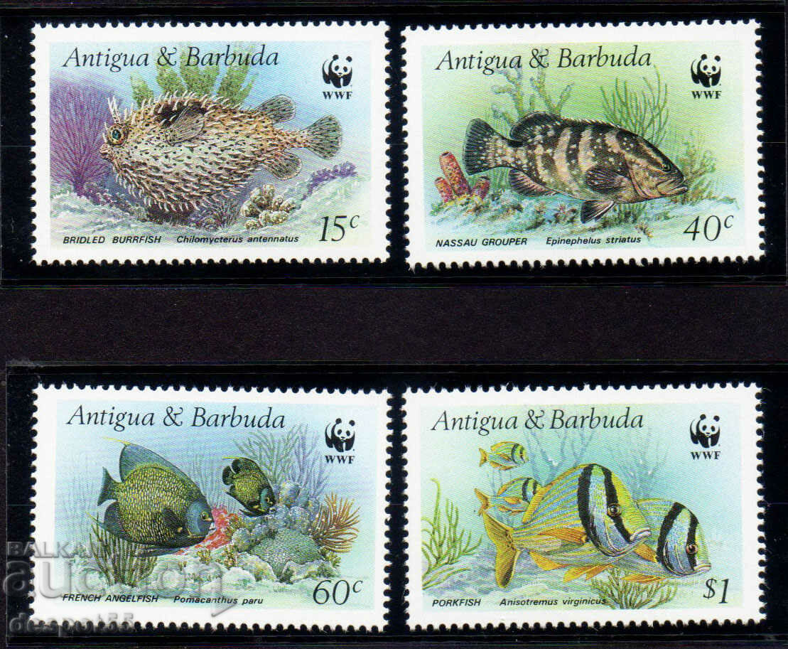 1987. Антигуа и Барбуда. Морска дива природа - Риби.