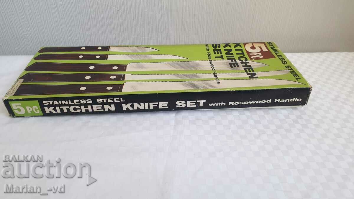 Japanese kitchen knives 5 pieces - 7 Japanese kitchen knives 5 pieces - 7