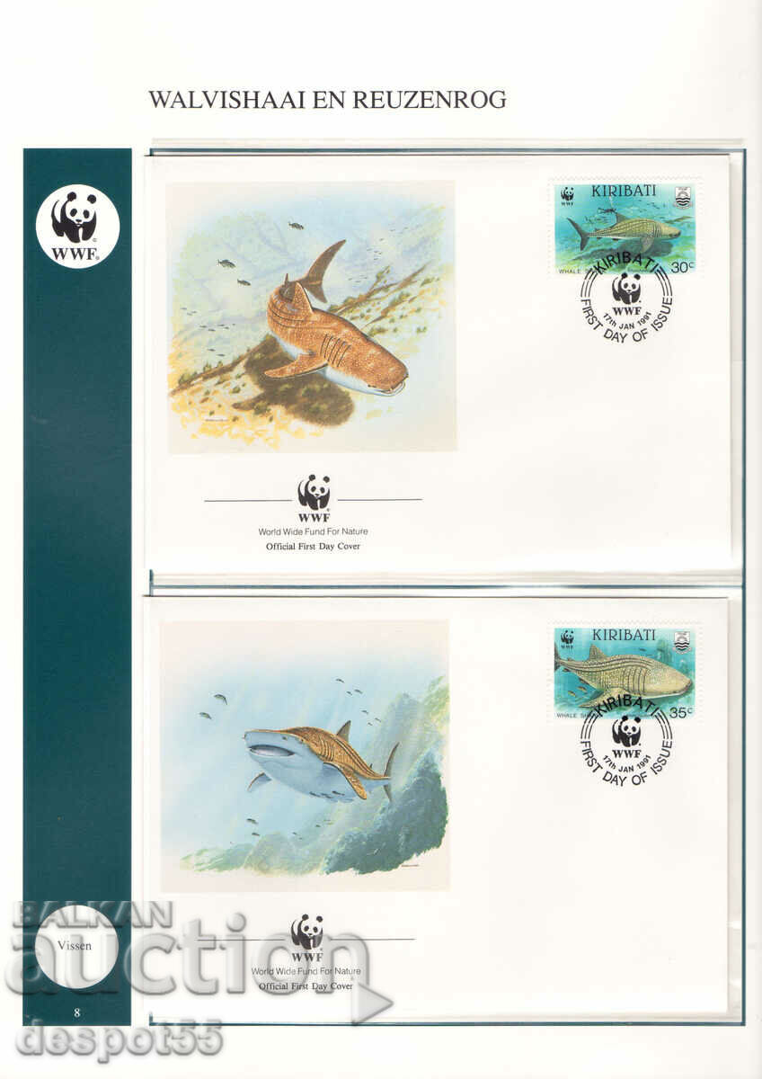 1991. Kiribati. Endangered Species - Fish. 4 envelopes. with price 8.50 BGN | € 4.35 1991. Kiribati. Endangered Species - Fish. 4 envelopes. with price 8.50 BGN | € 4.35